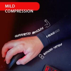 Геймърски ръкав FragOn Arm Sleeve - Размер S детайл на материята и шевовете