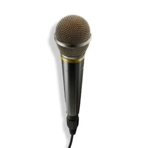 Детайл на жак 6.35 mm на HAMA Аудио микрофон Vocal Pro с дълъг кабел