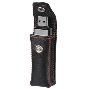 HAMA Калъф за USB памет „Fashion“ червен детайл на материала и размерите