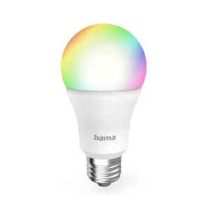 HAMA Димираща смарт крушка RGBW WiFi-LED E27 9W Matter 176640 основна продуктова снимка