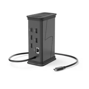HAMA Докинг станция USB-C Connect2Office Black основен изглед на продукта