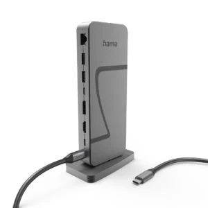HAMA Докинг станция Connect2Office Speed основен изглед с всички портове