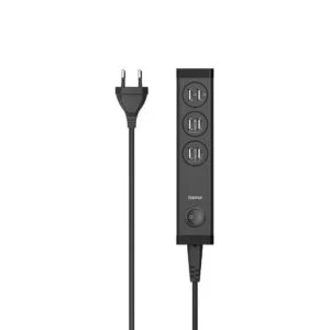 Разклонител HAMA 6 х USB-A порта 34 W продуктова снимка отпред