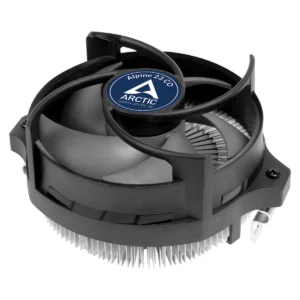 Охладител за процесор Arctic Alpine 23 CO AM4 основен изглед с вентилатор и радиатор