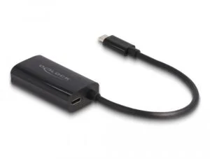 Мрежова карта Delock 61026 USB-C - RJ45 USB 3.2 Gen 1 Gigabit Ethernet продукт снимка отпред
