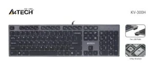 Клавиатура A4tech KV-300H 2 х USB порт основно изображение с тънък дизайн