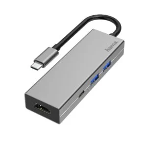 USB-C 4-портов хъб HAMA-200107 с HDMI и USB портове на снимка на продукта