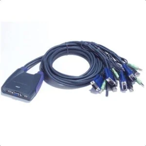 KVM суич ATEN CS64US с 4 порта USB и VGA на продуктова снимка