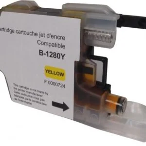 Мастилница UPRINT LC1280XL/1240 BROTHER Yellow детайлна снимка отстрани