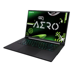 Гърбът на лаптоп GIGABYTE AERO X16 1TH93EEC94AH със сив корпус