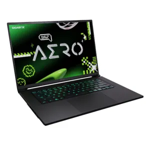 Лаптоп GIGABYTE AERO X16 1TH93EEC94AH показващ клавиатура и тъчпад