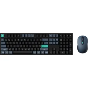 Комплект клавиатура и мишка Keychron B36 Deep Black и BM25 Wireless/BT/Wired Combo - изглед отпред