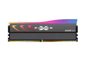 Памет Silicon Power Storm RGB 16GB DDR5 UDIMM 6000MHz CL36 SP016GXLWU60FFSK продукт снимка отпред
