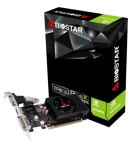 Видео карта BIOSTAR GeForce GT730 2GB GDDR3 128 bit с HDMI DVI-I и D-Sub портове продуктова снимка