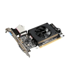 Видео карта GIGABYTE GV-N710D3-2GL 2GB GDDR3 с вид отпред и портове