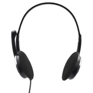 Слушалки HAMA Essential HS-P100 с вид на кабела и щепсела