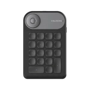Мини клавиатура Huion Keydial Mini K20 черен цвят изглед отпред