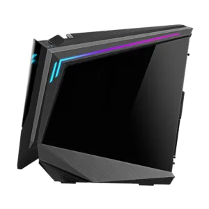 Кутия Gigabyte Aorus AC700G RGB Fusion 2.0 Full Tower изглед на вътрешното пространство и монтаж
