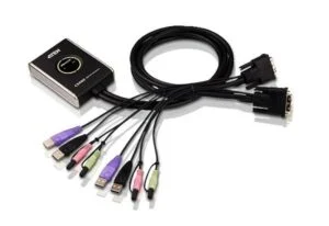 KVM суич ATEN CS682 с 4 USB A, 2 DVI и 4 3.5mm жакa на продуктова снимка