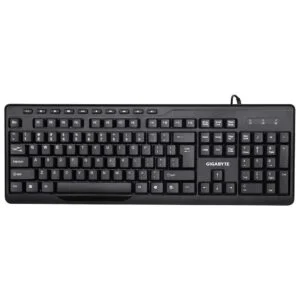 Gigabyte KM6300 клавиатура с мишка отстрани с видими мултимедийни клавиши
