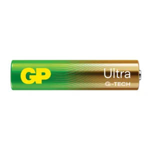Опаковка с четири алкални батерии GP ULTRA LR03 AAA 1.5V GP GP24AU от различен ъгъл