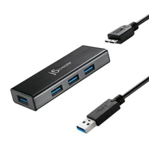 Хъб 4-портов J5 Create JUH340 USB 3.0 1:4 Черен основна продуктова снимка