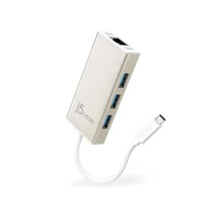 Хъб 3-портов J5create JCH471 USB-C 3.1 USB-A 3.0 Gigabit Ethernet основно изображение