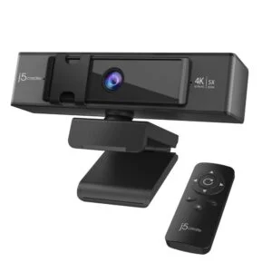 Уеб камера j5create JVCU435 4K UltraHD с микрофон и дистанционно управление на снимка