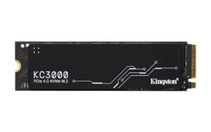 SSD KINGSTON KC3000 M.2-2280 PCIe 4.0 NVMe 4096GB продукт снимка с видим дизайн и охлаждащ елемент