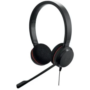 Слушалки Jabra Evolve 20 Stereo Microsoft Teams Optimized Черни основен изглед