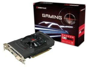 Видео карта BIOSTAR Radeon RX550 4GB GDDR5 128 bit с DVI-I HDMI DisplayPort интерфейси