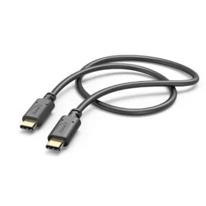 Кабел HAMA USB-C мъжко- USB-C мъжко 1.5м черен детайл на позлатени конектори