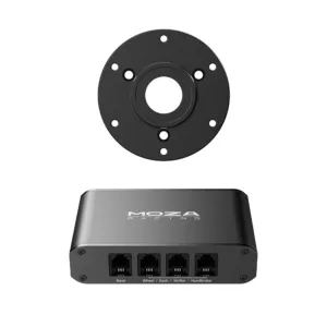 MOZA Universal Hub Kit основен продукт снимка с черен цвят и USB кабел