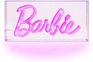 Paladone Barbie LED Neon Light (PP11573BR) основен продукт снимка с розов неонов дизайн
