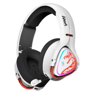 Геймърски слушалки A4TECH Bloody MR720 Naraka RGB Bluetooth + USB Бели основен изглед