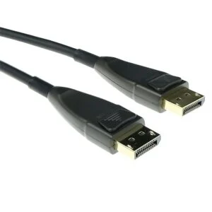 Оптичен хибриден кабел ACT AK4031 DisplayPort 1.4 мъжко 15 метра черен продукт снимка отпред