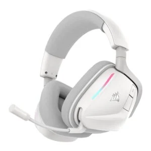 Геймърски безжични слушалки с микрофон Corsair VOID v2 - White основен изглед