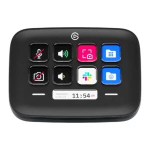 Elgato Stream Deck Neo Black показва инфобар и персонализирани бутони