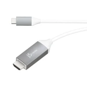 Кабел j5create JCC153G USB-C мъжко към HDMI мъжко 1.8 м бял основно изображение