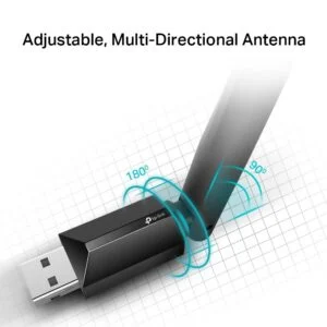 Изглед на USB интерфейса на TP-LINK Archer T2U PLUS адаптер