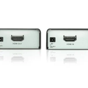 HDMI Extender ATEN VE800A в употреба свързан към дисплей и източник