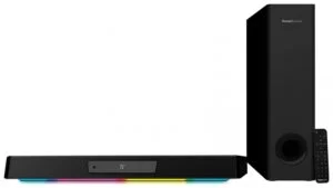 Звукова система Creative Katana V2X 2.1 Super X-Fi с мощен дизайн и компактна форма