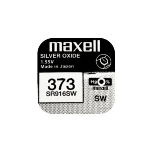 Бутонна батерия сребърна MAXELL SR916 SW /373/1.55V продукт снимка отпред