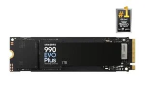 SSD SAMSUNG 990 EVO Plus 1TB M.2 Type 2280 MZ-V9S1T0BW продукт снимка отпред