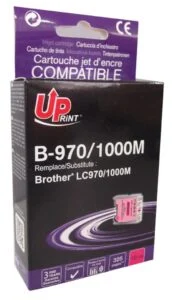 Мастилница UPRINT LC970 LC10000 BROTHER Magenta продуктова снимка отпред