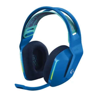 Геймърски слушалки Logitech G733 Blue Lightspeed Wireless RGB с микрофон и син дизайн основна снимка