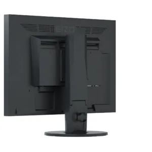 Монитор EIZO FlexScan EV2430 показан на работно бюро с включен дисплей
