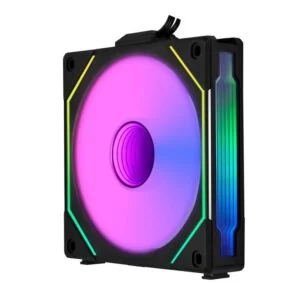 Вентилатор Lian-Li UNI SL-INF Reverse Blade 120 мм ARGB PWM Черен страничен изглед