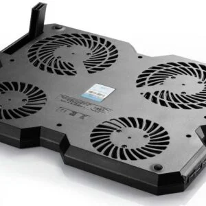Охладител за лаптоп DeepCool Multi Core X6 близък план на контролния панел