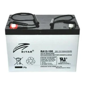 Оловна батерия RITAR RA12-100S AGM 12V 100 Ah с размери 306.5 на 168.5 на 210 мм снимка на продукта